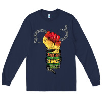 Navy free ish since 1865 Long Sleeve Tee - BarkalooDesign
