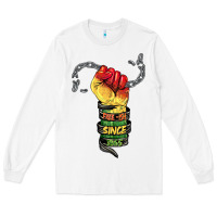 White free ish since 1865 Long Sleeve Tee - BarkalooDesign