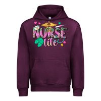 Mauve Wine nurse life Urban Hoodie - texasbilliewilder