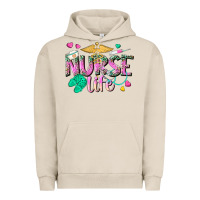 Pigment French Oak nurse life Urban Hoodie - texasbilliewilder