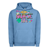 Pigment Pebble Blue nurse life Urban Hoodie - texasbilliewilder