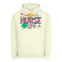 Pigment Pistachio nurse life Urban Hoodie - texasbilliewilder