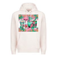 Pale Pink respiratory therapist coffee cups Premium Hoodie - Zillion Design Studio