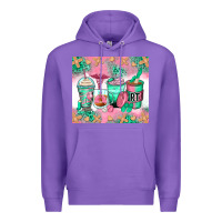 Purple respiratory therapist coffee cups Premium Hoodie - Zillion Design Studio