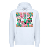 White respiratory therapist coffee cups Premium Hoodie - Zillion Design Studio