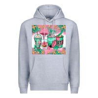 Heather Grey respiratory therapist coffee cups Premium Hoodie - Zillion Design Studio