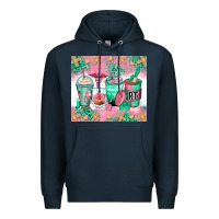 Navy respiratory therapist coffee cups Premium Hoodie - Zillion Design Studio