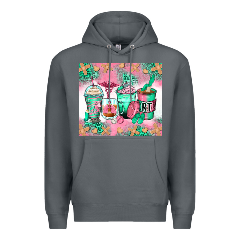 Respiratory Therapist Coffee Cups Premium Hoodie by Zillion Design Studio | Teevron