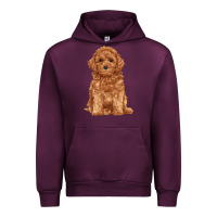 Mauve Wine toy poodle Urban Hoodie - RanaPortraitStore