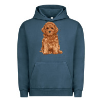 Pigment Midnight Navy toy poodle Urban Hoodie - RanaPortraitStore