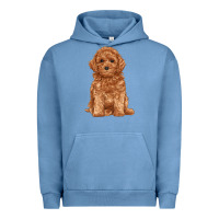 Pigment Pebble Blue toy poodle Urban Hoodie - RanaPortraitStore