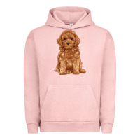 Pigment Salmon toy poodle Urban Hoodie - RanaPortraitStore