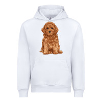 White toy poodle Urban Hoodie - RanaPortraitStore
