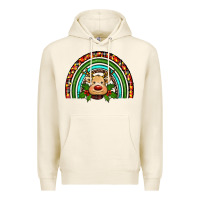 Tofu reindeer rainbow christmas Premium Hoodie - RanaPortraitStore
