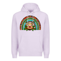 Lilac reindeer rainbow christmas Premium Hoodie - RanaPortraitStore