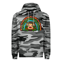 Slate Camo reindeer rainbow christmas Premium Hoodie - RanaPortraitStore