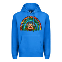 True Royal reindeer rainbow christmas Premium Hoodie - RanaPortraitStore