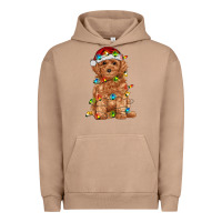 Pigment Burro toy poodle with christmas lights Urban Hoodie - RanaPortraitStore