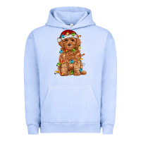 Pigment Grape Ice toy poodle with christmas lights Urban Hoodie - RanaPortraitStore