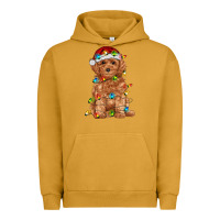 Toy Poodle With Christmas Lights Urban Hoodie | Teevron
