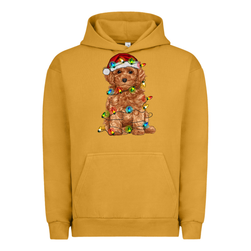 Toy Poodle With Christmas Lights Urban Hoodie by RanaPortraitStore | Teevron