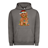 Pigment Tornado toy poodle with christmas lights Urban Hoodie - RanaPortraitStore