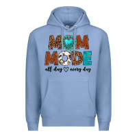 Colony Blue mom mode all day every day Premium Hoodie - texasbilliewilder