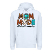 White mom mode all day every day Premium Hoodie - texasbilliewilder