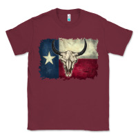 Burgundy texas flag Classic Tee - BarkalooDesign