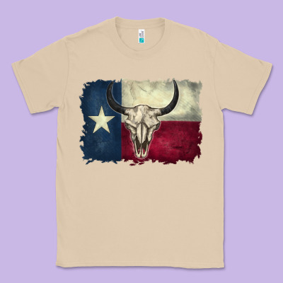 Texas Flag Classic Tee Designed By Barkaloodesign