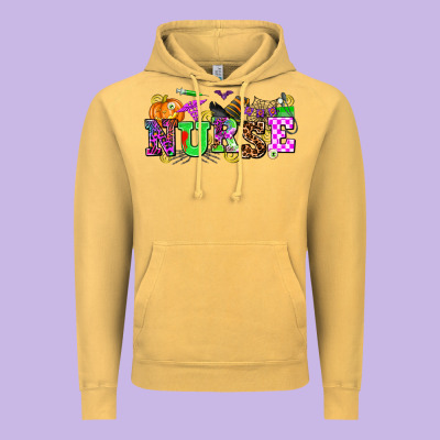 Halloween Nurse Vintage Hoodie Designed By Adodesignshop