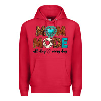Cardinal mom mode all day every day Premium Hoodie - texasbilliewilder