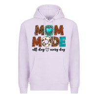 Lilac mom mode all day every day Premium Hoodie - texasbilliewilder