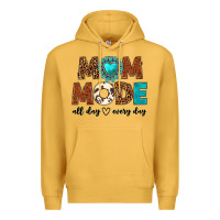 Mustard mom mode all day every day Premium Hoodie - texasbilliewilder