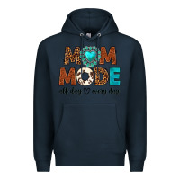Navy mom mode all day every day Premium Hoodie - texasbilliewilder