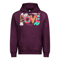 Mauve Wine nurse love Urban Hoodie - texasbilliewilder
