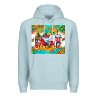 Blue Mist puerto rico coffee cups Premium Hoodie - Zillion Design Studio