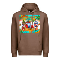 Chestnut puerto rico coffee cups Premium Hoodie - Zillion Design Studio