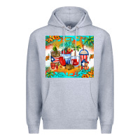 Heather Grey puerto rico coffee cups Premium Hoodie - Zillion Design Studio