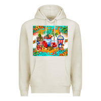 Oatmeal Heather puerto rico coffee cups Premium Hoodie - Zillion Design Studio
