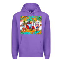 Purple puerto rico coffee cups Premium Hoodie - Zillion Design Studio