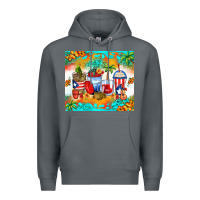 Rock puerto rico coffee cups Premium Hoodie - Zillion Design Studio