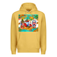Antique Gold puerto rico coffee cups Premium Hoodie - Zillion Design Studio