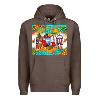 Coffee puerto rico coffee cups Premium Hoodie - Zillion Design Studio
