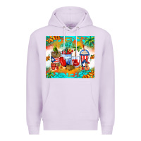 Lilac puerto rico coffee cups Premium Hoodie - Zillion Design Studio