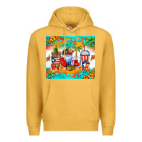 Mustard puerto rico coffee cups Premium Hoodie - Zillion Design Studio