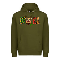 Army Green reindeer noel christmas Premium Hoodie - RanaPortraitStore