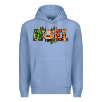 Colony Blue reindeer noel christmas Premium Hoodie - RanaPortraitStore