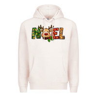 Pale Pink reindeer noel christmas Premium Hoodie - RanaPortraitStore