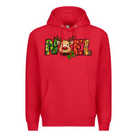 Red reindeer noel christmas Premium Hoodie - RanaPortraitStore